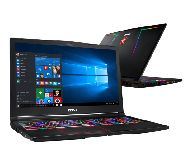 MSI GE63 Raider RGB 8SF-062PL i7-8750H/16GB/1TB+256SSD/RTX 2070 8GB/15,6"/Win10 - 473540 - zdjęcie